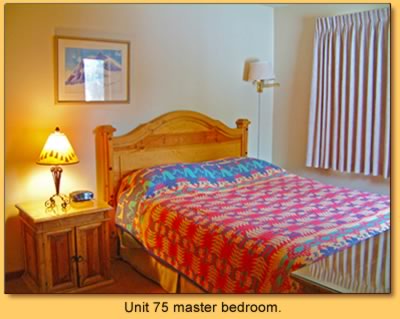 Unit 75 master bedroom.