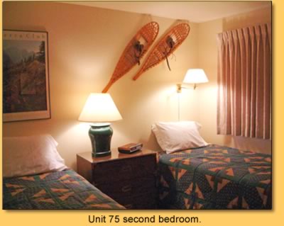 Unit 75 second bedroom.